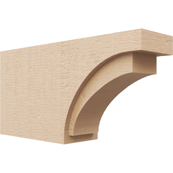 Ekena Millwork 4in. W x 8in. H x 16in. L Rivera Woodgrain TimberThane Rafter Tail, Primed Tan RFTUR04X08X16RIVRCPR - main